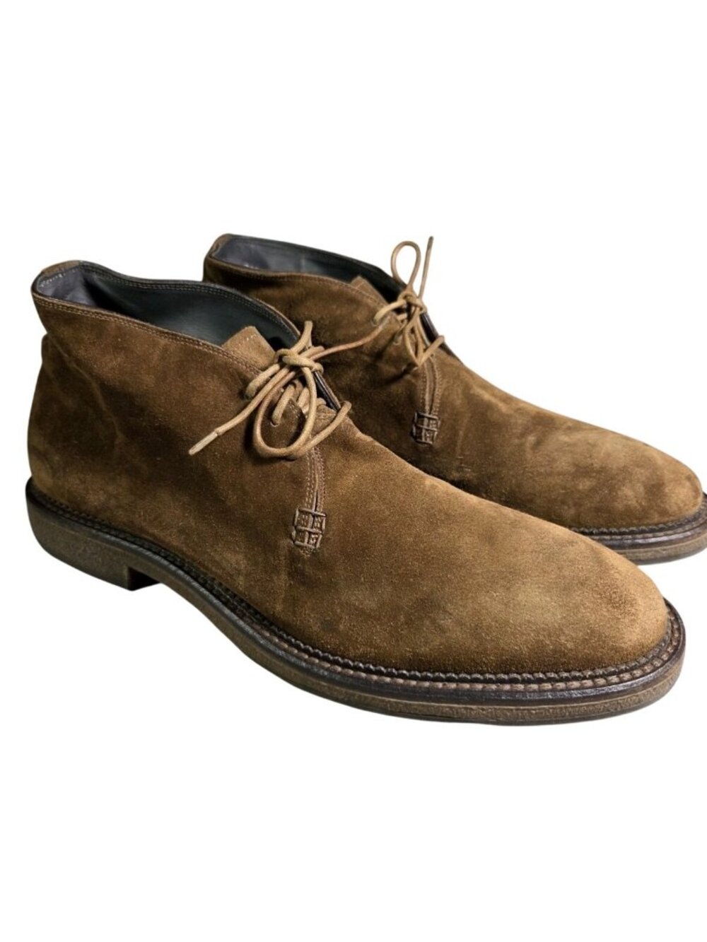 To Boot New York Adam Derrick Solid Brown Suede Plain Toe Chukka Size 11
